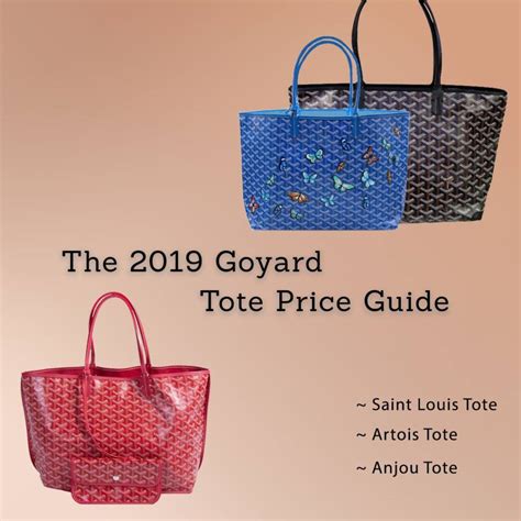 how much is a goyard tote|goyard artois pm price 2024.